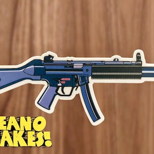 Rifle Gun Sticker HK MP5SD  Waterproof Vinyl Sticker