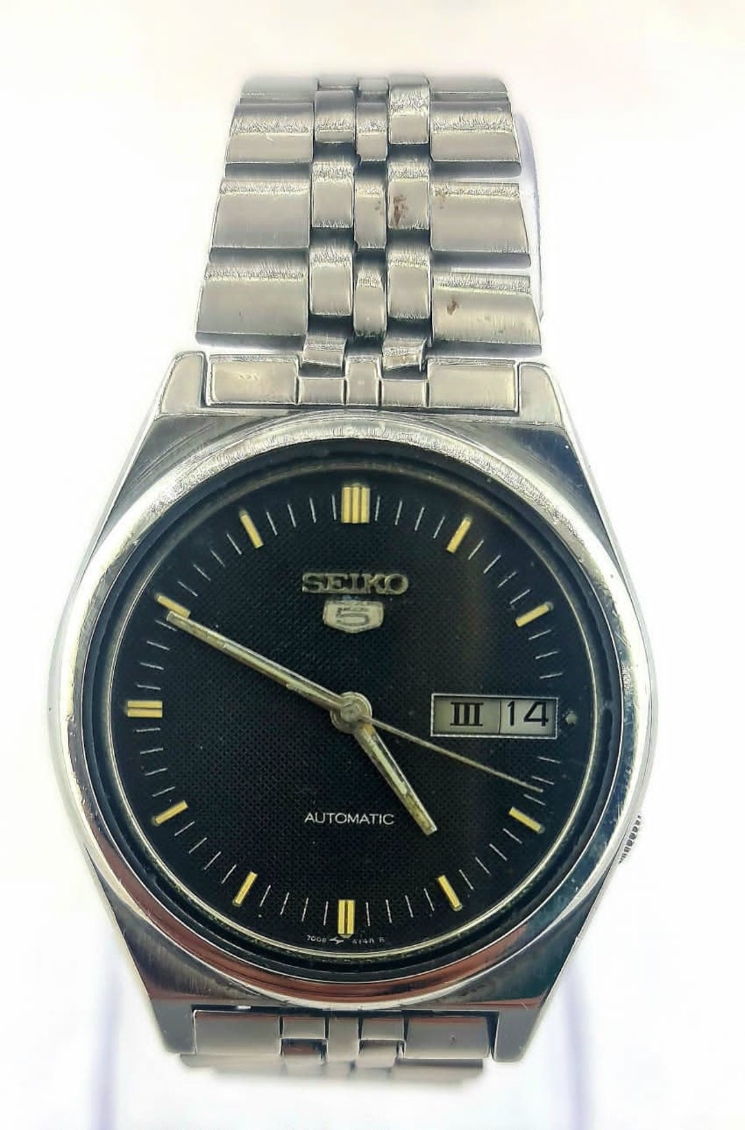 Vintage Rare SEIKO 5 Watch Automatic Mechanical Ref 7009-3070 Case 