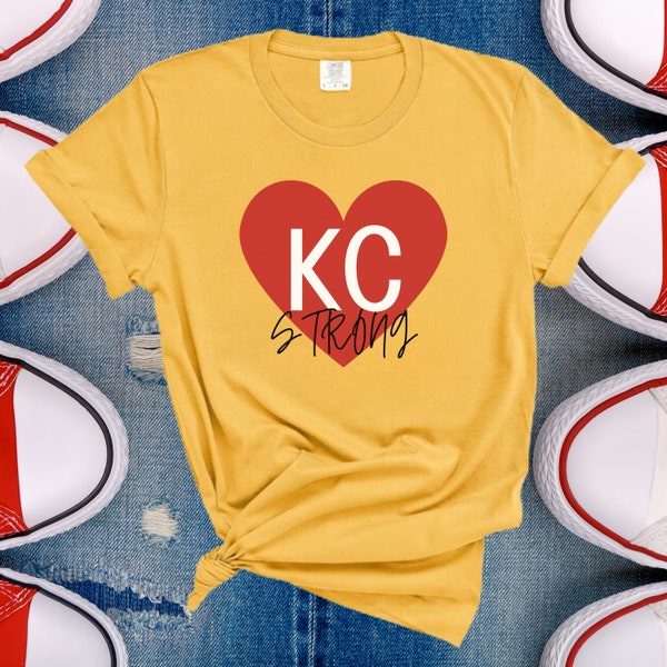 Kansas City Strong T shirt, Superbowl parade 2024, Superbowl 2024,KC Champs