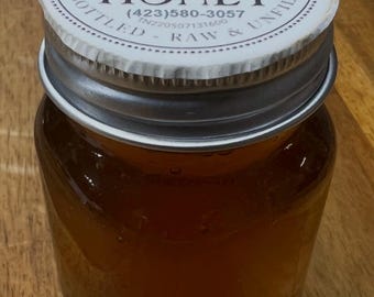 Raw Appalachian Wildflower Honey (2 Oz) Mini Jar – Unprocessed, Unfiltered Honey