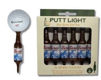 Fores Light Golf Tees - Bachelor Party Gifts - Golf Tees - Father's Day Gift - Golf Trip - Golf Gift