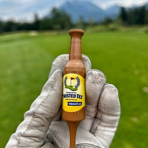 Beer Bottle Golf Tees Golf Gift For Man or Woman Virtually Unbreakable Golf Tee Great for Father' Day and Birthday Presents Bachelor Twisted Tee