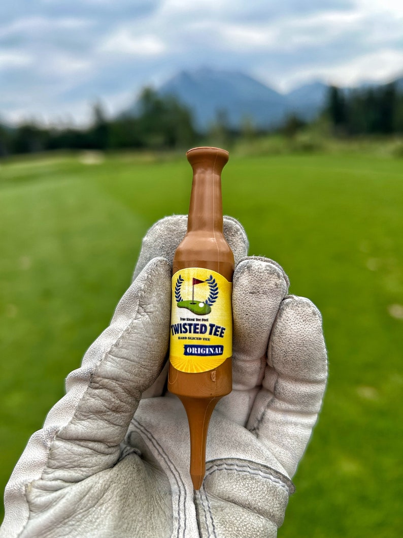 Beer Bottle Golf Tees Golf Gift For Man or Woman Virtually Unbreakable Golf Tee Great for Father' Day and Birthday Presents Bachelor Twisted Tee
