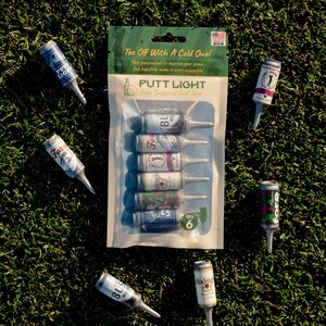 Set di tee da golf a forma di lattina di birra - Idee regalo natalizie a tema golf, regali divertenti per uomini, regalo per il Secret Santa, accessori da golf originali immagine 3