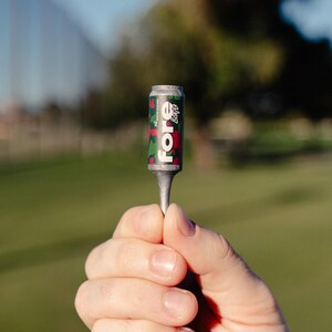 Set di tee da golf a forma di lattina di birra - Idee regalo natalizie a tema golf, regali divertenti per uomini, regalo per il Secret Santa, accessori da golf originali immagine 11
