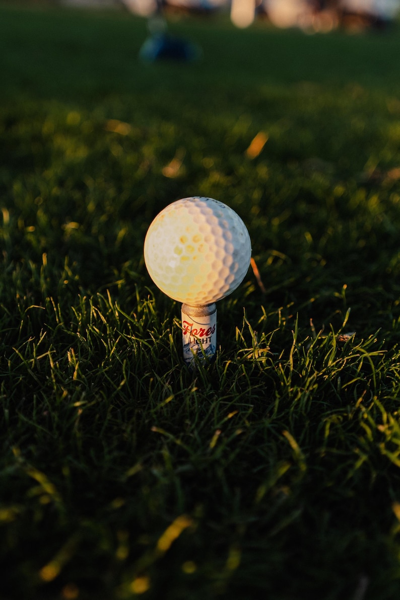 Set di tee da golf a forma di lattina di birra - Idee regalo natalizie a tema golf, regali divertenti per uomini, regalo per il Secret Santa, accessori da golf originali immagine 5