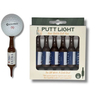 Beer Bottle Golf Tees Golf Gift For Man or Woman Virtually Unbreakable Golf Tee Great for Father' Day and Birthday Presents Bachelor Mulligan Extra