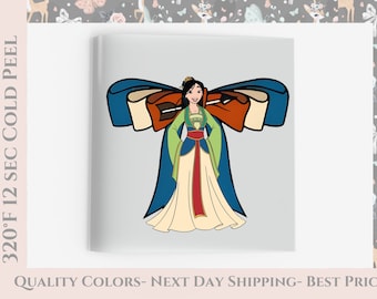 Mulan, Princesa Disney, Transferencias Disney, Listas para presionar, Transferencias DTF personalizadas, Regalos Disney, Alta Calidad, Transferencias DTF para prensado en caliente.