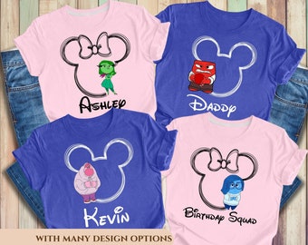 Inside Out 2 Shirt, Joy Sadness Anger Envy Shame Anxiety,  Disney Family Shirt, Today Is A Core Memory Day, Disney Family Vacation Shirt.