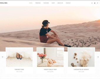 WordPress Themes For Travel Bloging Photography Influencer Feminie Website Theme