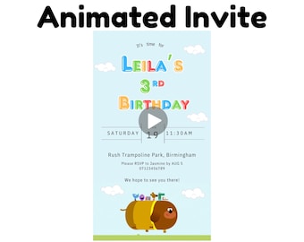 Hey Duggee animated mobile invite