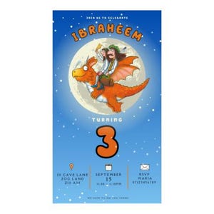 Zog Flying Doctors Digital Invitation Print Invitation
