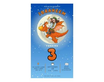 Zog Flying Doctors Digital Invitation Print Invitation
