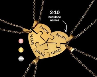 Halskette Puzzleteil, Freundschaftskette für 3, Puzzle Halskette, Bester Freund Halskette, Freundschaft Halskette, Oma Halskette