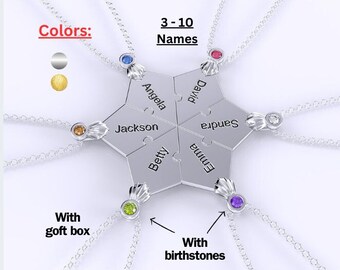 Collane Amicizia Jovivi A Cuore Spezzato - Set Da 5 Per Migliori Amiche Con Incisione BFF