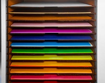 12 Shelf Insert for Cube Shelf Unit - Compatible with IKEA KALLAX - Scrapbook Paper, Vinyl Record Organization & Storage for home or office