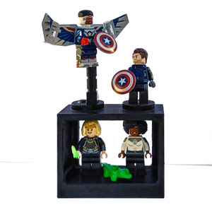 Svart Minfig-displayhylla | Montera den. Visa upp den. Bygg med den. | KOMPATIBEL MED LEGO Classic-klossar och minifigurer