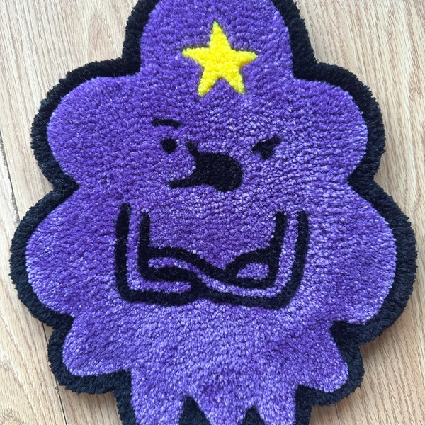 Lumpy Space Princess - Adventure Time Hand Tufted Rug- Unique Gift