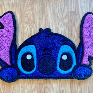 Stitch - Lilo and Stitch - Hand Tufted Rug- Unique Gift