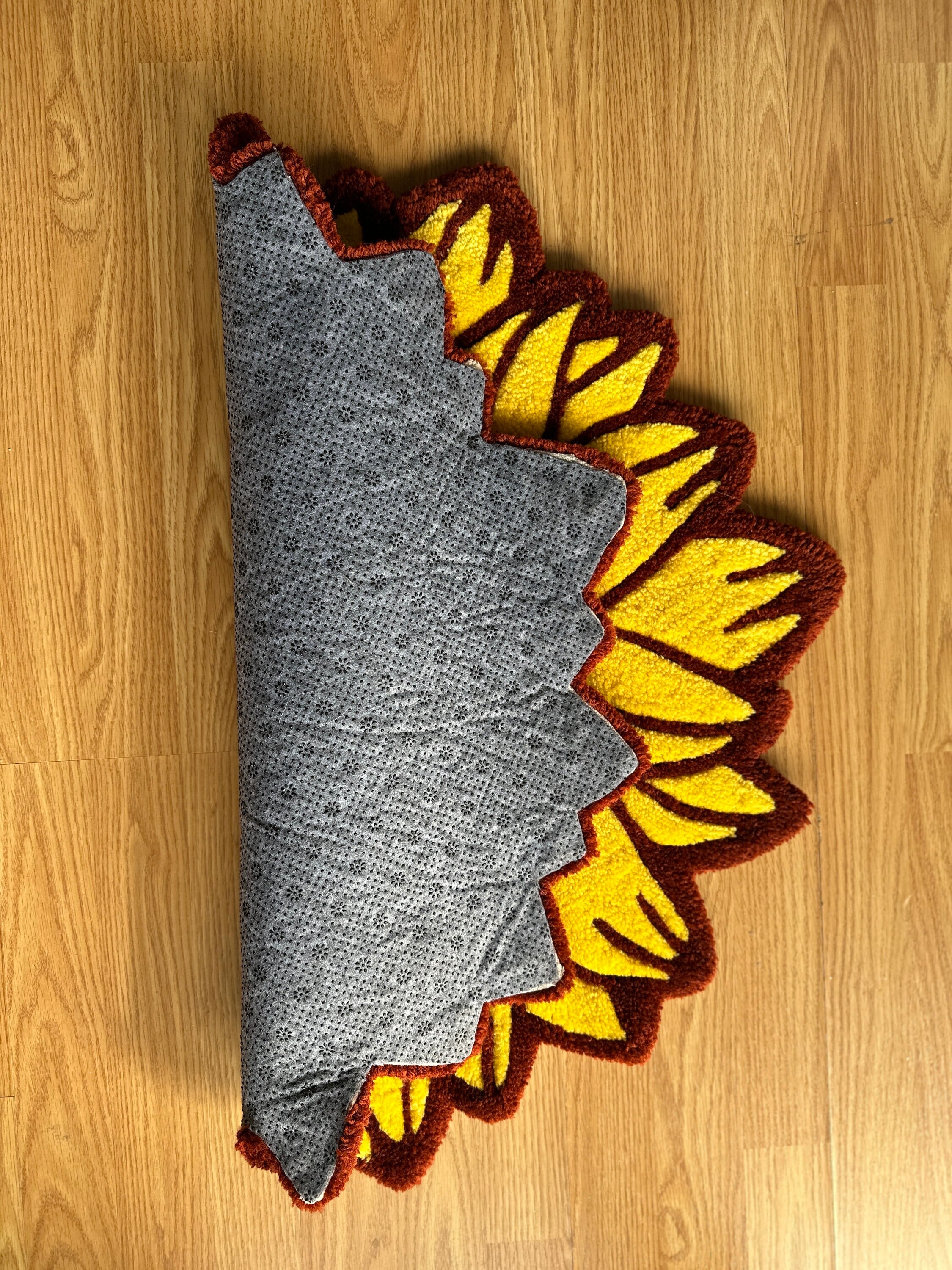 Sunflower Hand Tufted Rug - Etsy