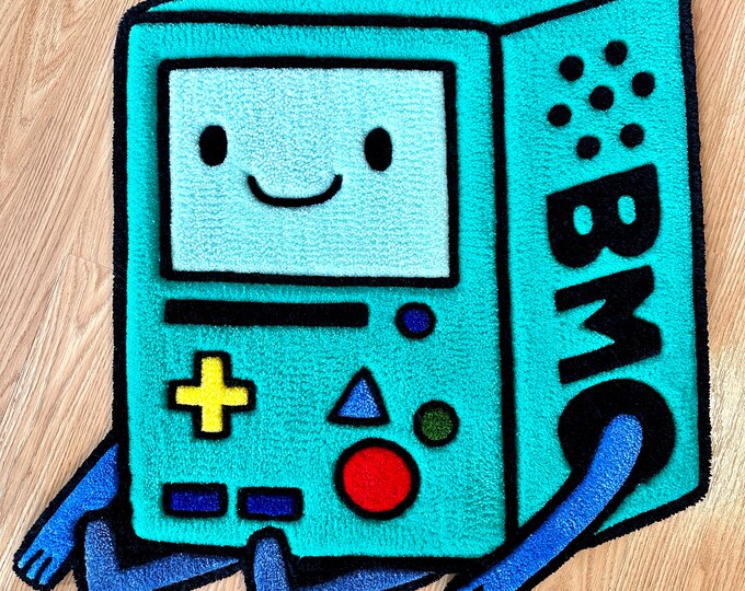 BMO - Adventure Time Hand Tufted Rug- Unique Gift - Etsy