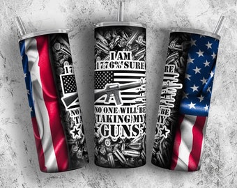 NOT A DIGITAL, patriotic 1776, Sublimation Transfer, Ready To Press 20 oz Skinny Tumbler Transfer,