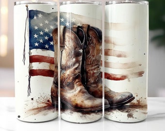 NOT A DIGITAL, patriotic 4th of July, Sublimation Transfer, Ready To Press 20 oz Skinny Tumbler Transfer,