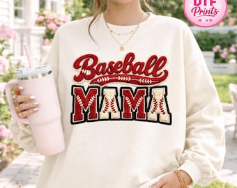 Baseball Mama DTF Transfer, Ready to Press Apparel Graphic