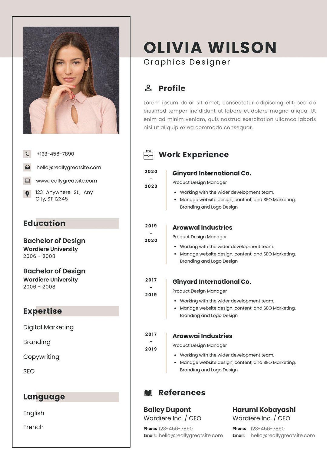 Un Send Cv Pattern CV Editor - Send Me Your CV and Recieve a More Professional and ...