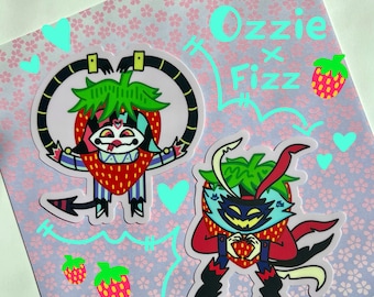 Helluva Boss Stickers - Fizzarolli - Asmodeus