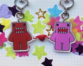 DomoKun-Heartlink lovers Keychain