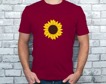 Sunflower Shirt, Flower Print Shirt, Women's Garden Shirt, Sunflower Tee, Floral Shirt, Plant Sunflower Shirt, Sunshine Tee