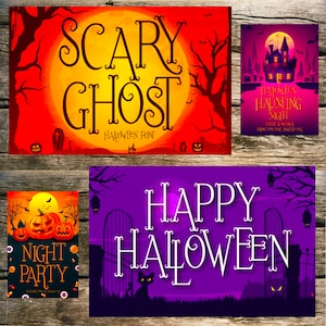 Halloween Fonts - Halloween Font Bundle - Scary Font Text - Halloween Alphabet - Halloween Downloads - Scary Ghost Font - Happy Halloween
