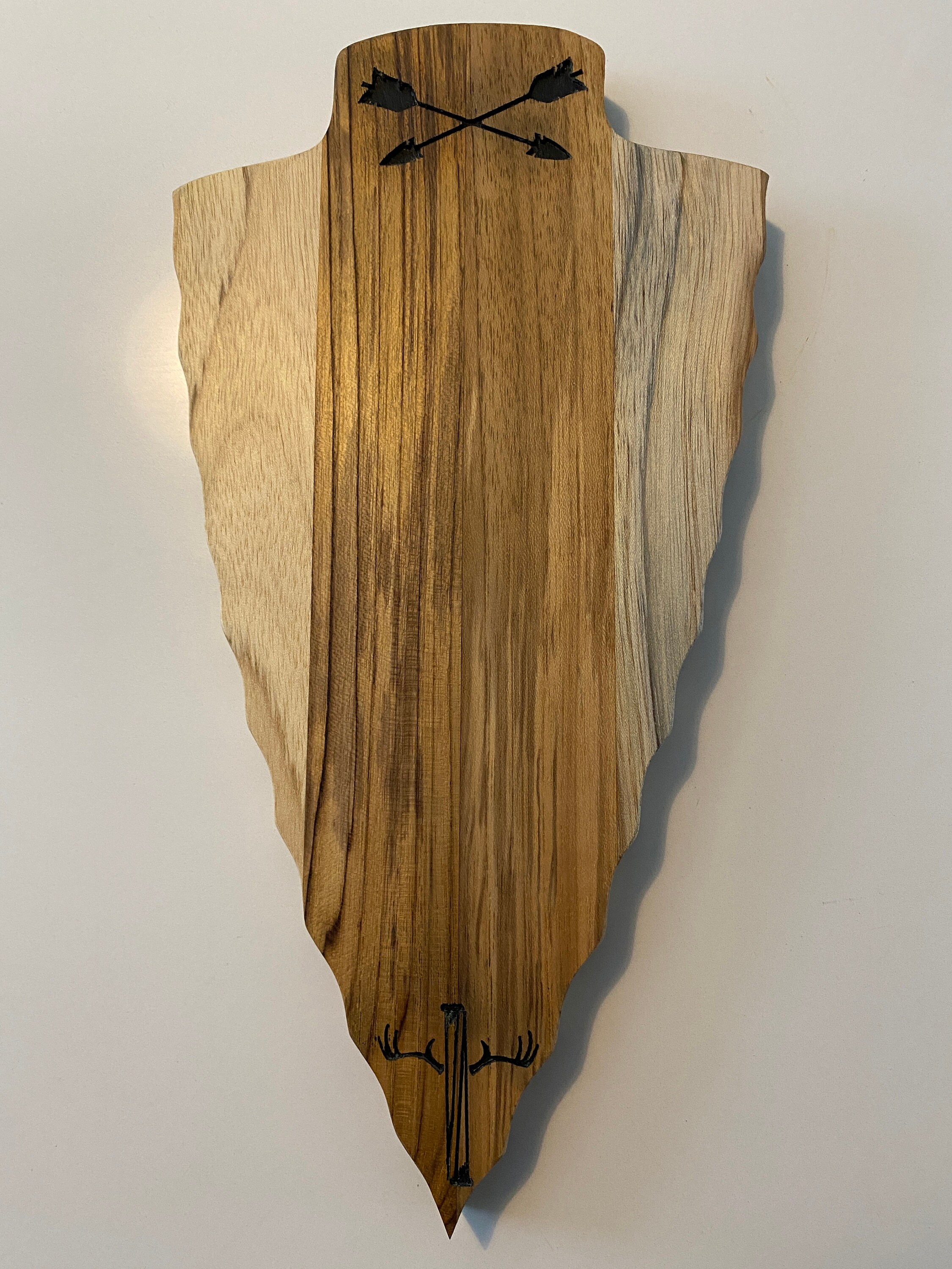 Teakwood Arrowhead European Skull Mounting Plaque. - Etsy