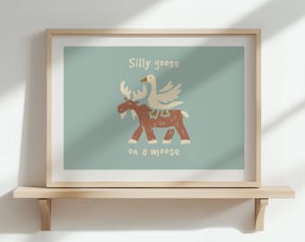 Silly goose on a moose - special custom request edition
