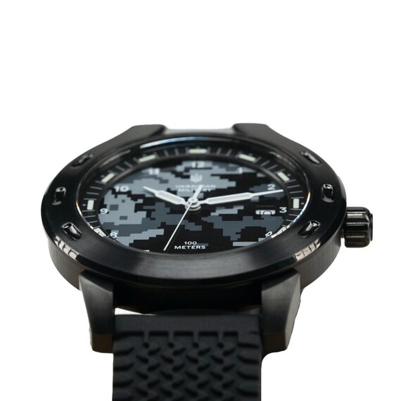 Coleccion de relojes militares ucranianos Pixel Modelo BL001 Pixel negro tactico resistente al agua Hecho en Ucrania Etsy Espana