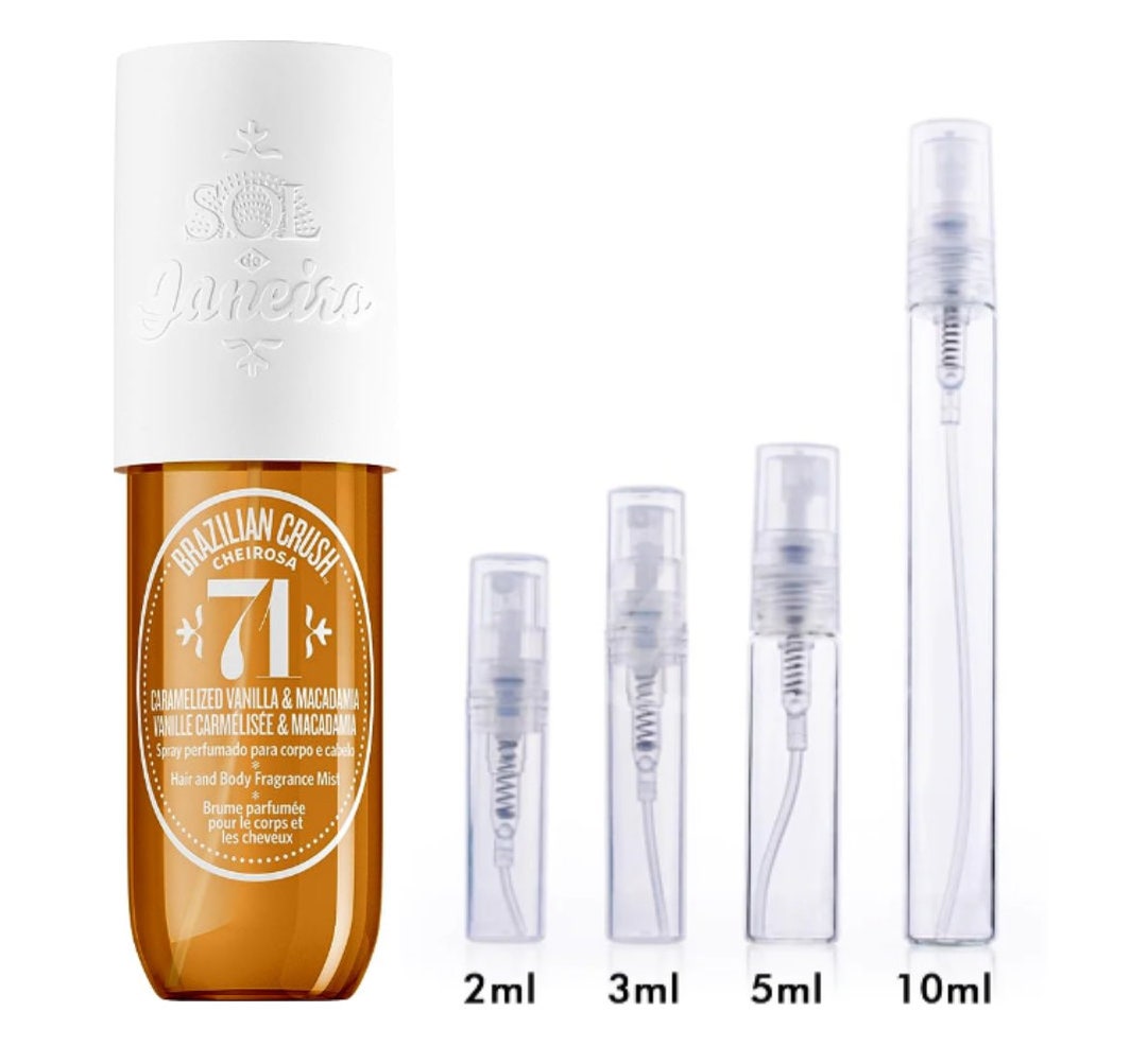 Sol De Janeiro 71 Caramelized Vanilla & Macadamia Mist Travel Etsy