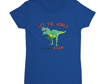 Let the World Hear you Roar | Heavyweight Womens Crewneck T-shirt