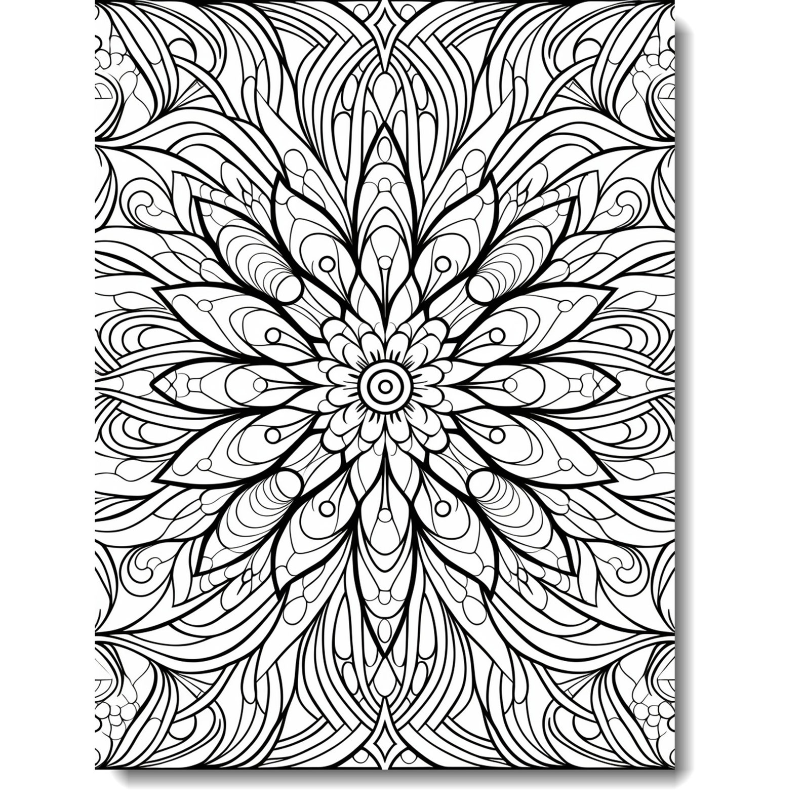 30 Printable Mandala Coloring Pages + 1 Full Color - Adults + Kids ...