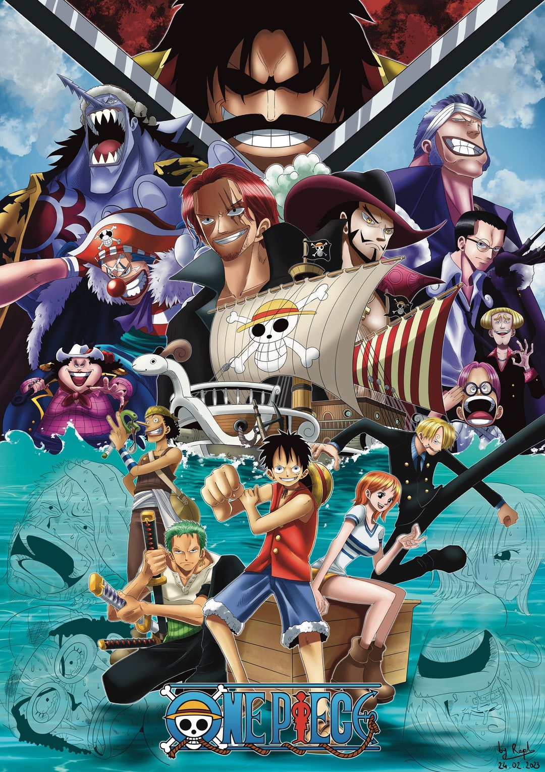 One Piece Poster Enies Lobby A2 