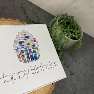 Birthday Shaker Card with White Background | Birthday Sentiments Shaker Card | Shaker Card | Handmade Card | Sequins | Colorful