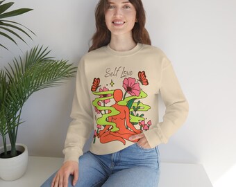 Self Love unisex Sweatshirt Groovy