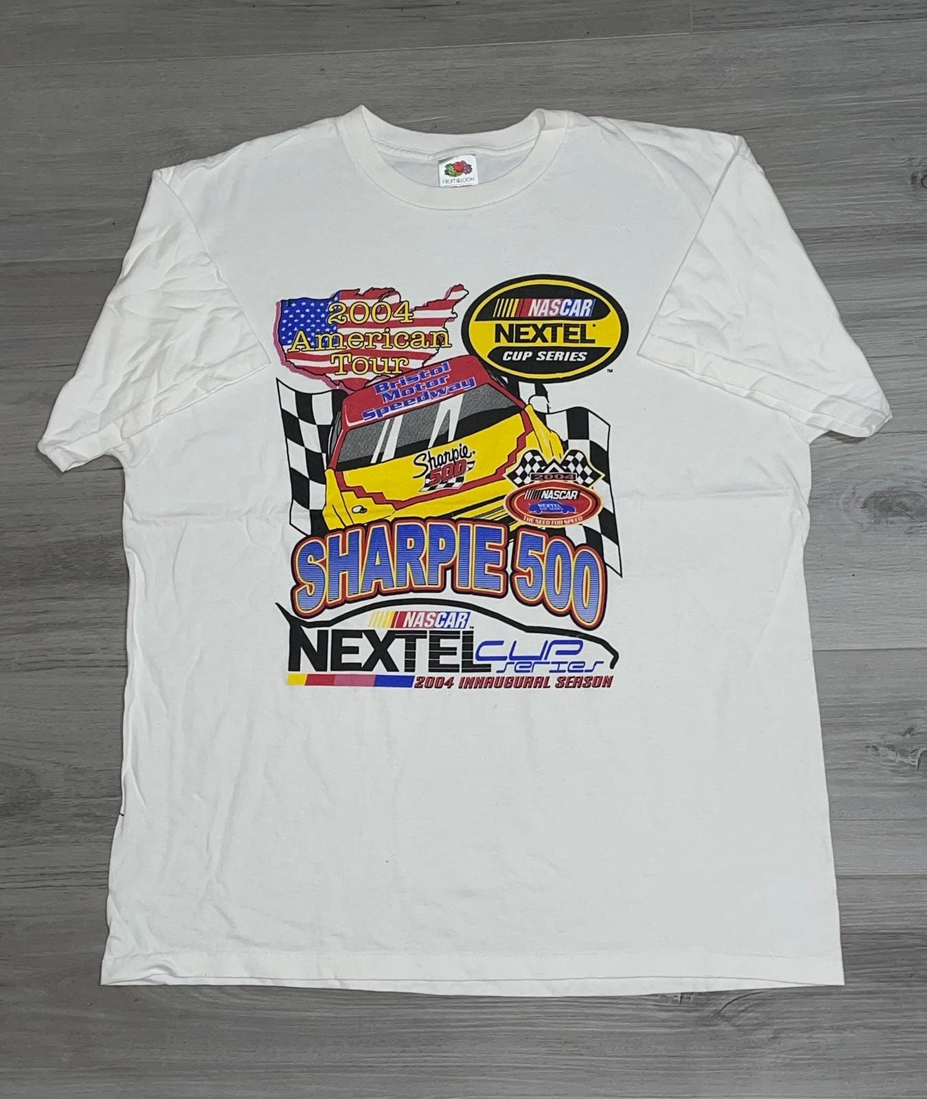 Vintage 2004 Sharpie 500 NASCAR Nextel Cup Series Bristol T‑shirt 