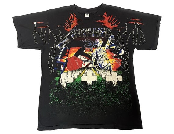 LLICA AND JUSTICE FOR ALL Tシャツ XL Metallica And Justice For All Shirt XL Album Cover T-Shirt