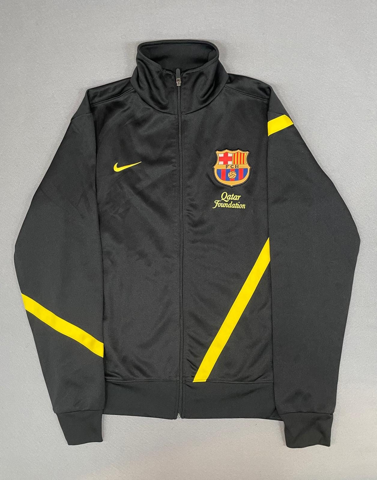 90s y2k FCBarcelona×NIKE nylon benchcoat Nike FC Barcelona Strike Down Fill Jacket Parker, Bench Coat