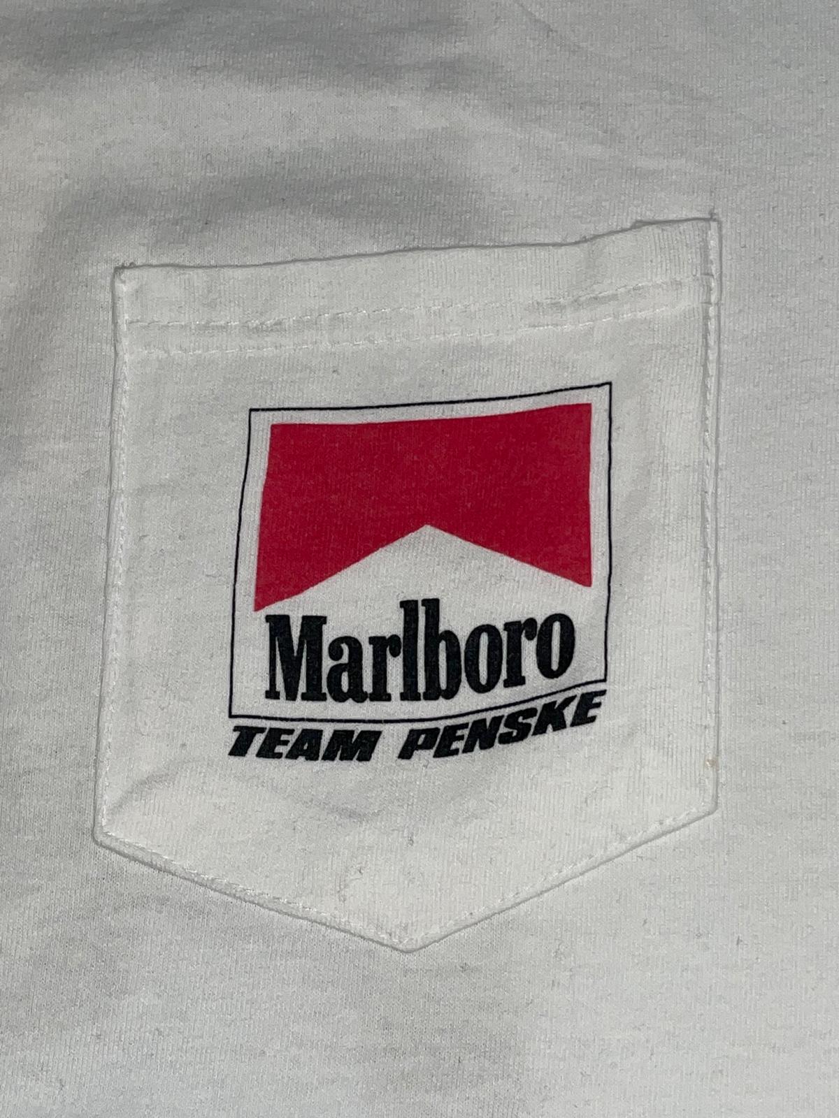 Vintage 90s Marlboro Team Penske Racing Pocket Tee Cleveland 1995