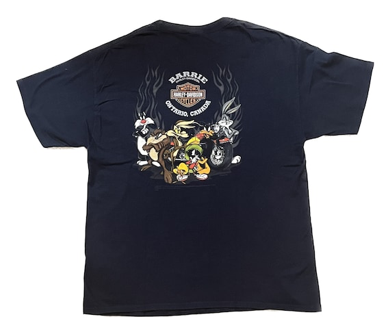 Vintage Harley Davidson Daffy Duck Looney Tunes Warner Bros