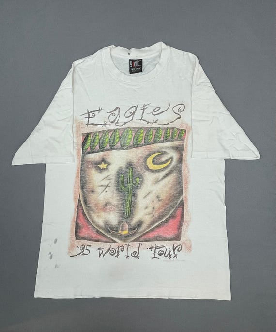 Vintage 1995 Eagles World Tour T-shirt Hell Freezes Over Giant Tee