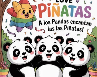 Bilingual Panda Piñata Story Book: English & Spanish