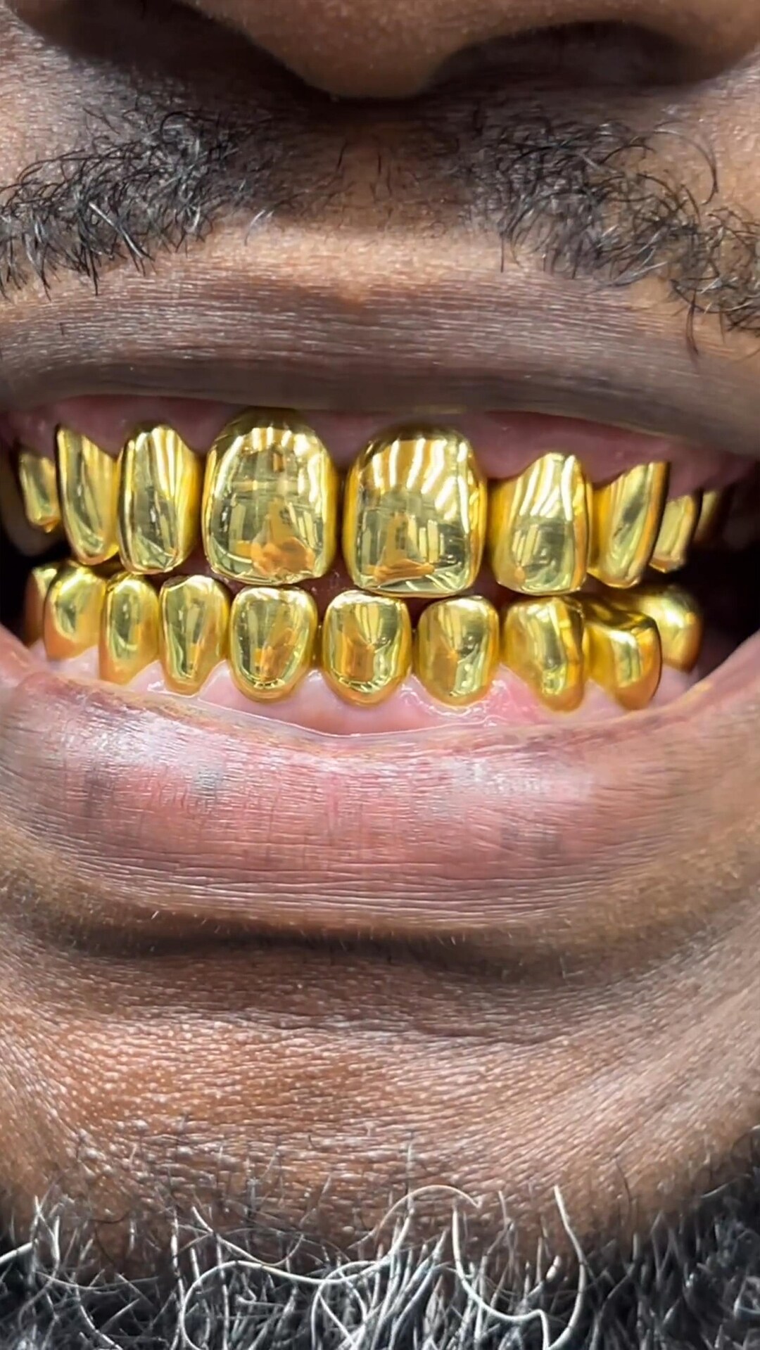Real Solid Gold Grillz Custom Gold Jewelry Gold Teeth Solid Etsy